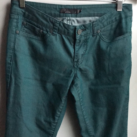 Prana Teal green/blue jeans size 4 - Picture 2 of 6